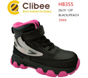 Черевики дитячі Clibee HB355 black-peach 26-31