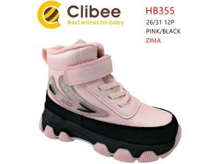 Ботинки детские Clibee HB355 pink-black 26-31