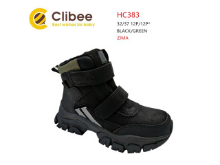 Ботинки детские Clibee HC383 black-green 32-37