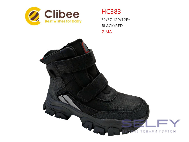 Ботинки детские Clibee HC383 black-red 32-37, Фото 1