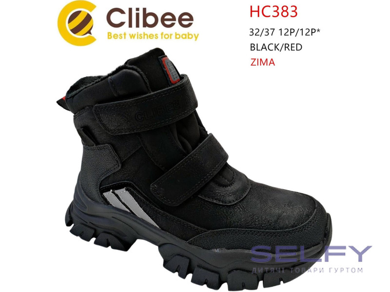 Черевики дитячі Clibee HC383 black-red 32-37, Фото 1