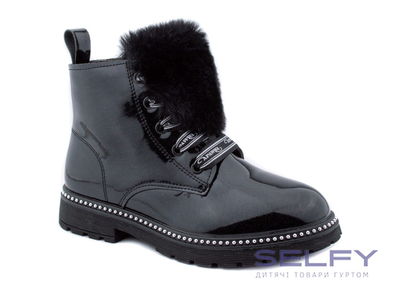 Черевики дитячі Apawwa NQ738 black 31-36, Фото 1
