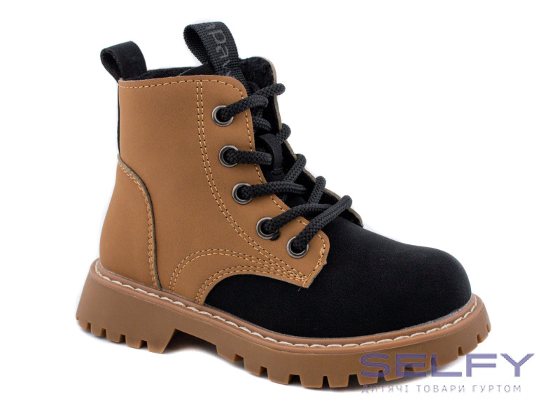 Ботинки детские Apawwa T838 camel-black 32-37, Фото 1