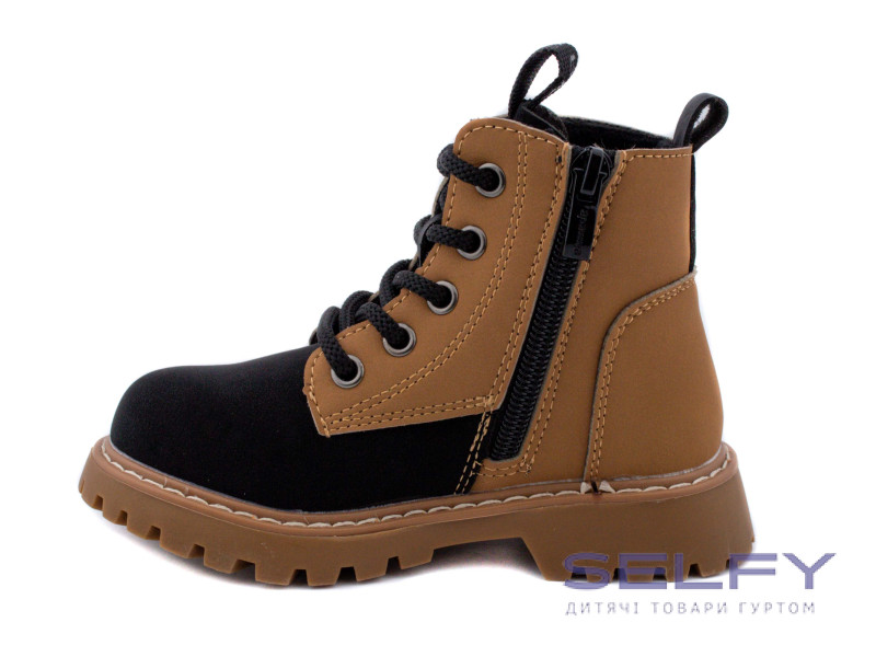 Ботинки детские Apawwa T838 camel-black 32-37, Фото 3