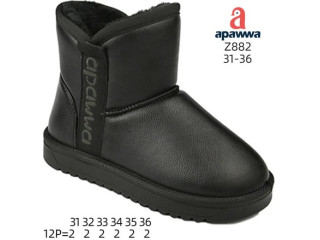 Уггі зимові Apawwa Z882 black 31-36