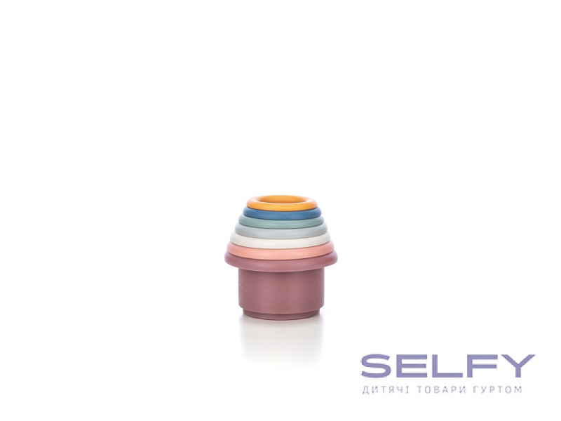 Силіконовий сортер FreeON Вежа кругла, multicolour, Фото 5