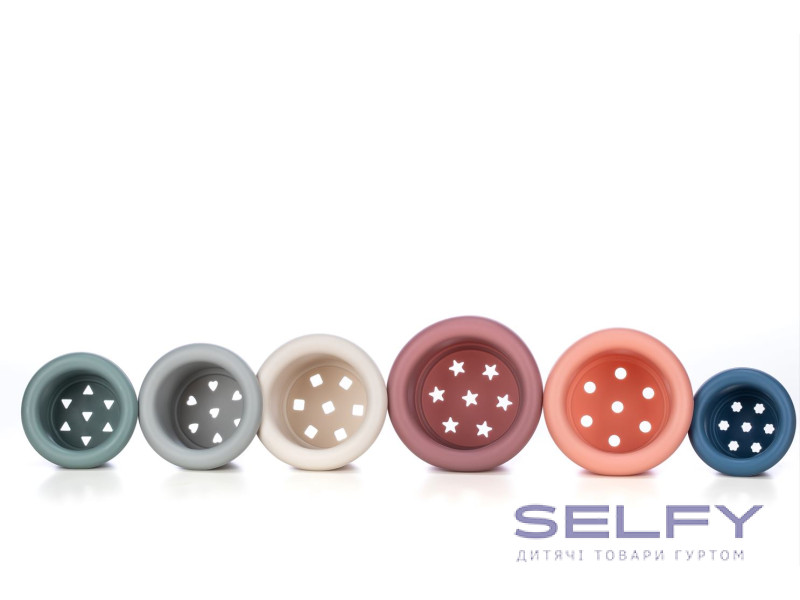 Силіконовий сортер FreeON Вежа кругла, multicolour, Фото 3