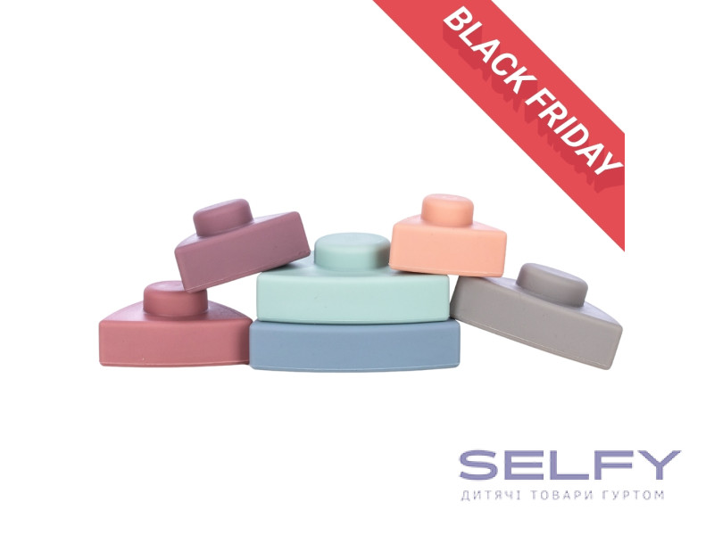 Силіконовий сортер FreeON Вежа трикутна, multicolour, Фото 1