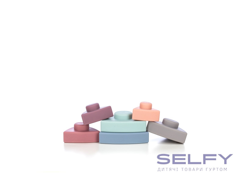 Силіконовий сортер FreeON Вежа трикутна, multicolour, Фото 1