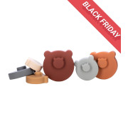 Силіконовий сортер FreeON Вежа ведмідь, brown