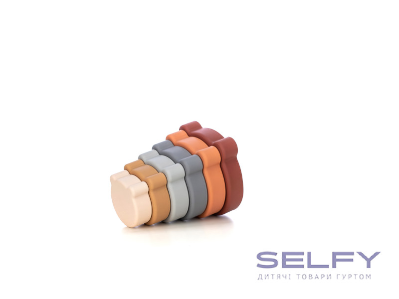 Силіконовий сортер FreeON Вежа ведмідь, brown, Фото 5