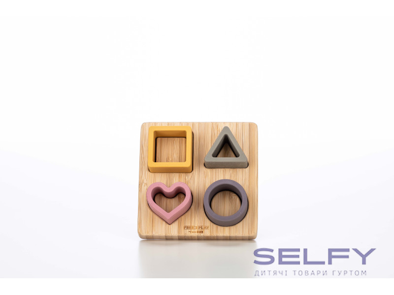 Силіконовий сортер на дерев`яному підносі FreeON, pink, Фото 4