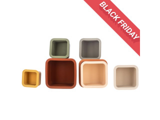 Силіконовий сортер FreeON Вежа квадрат, multicolour