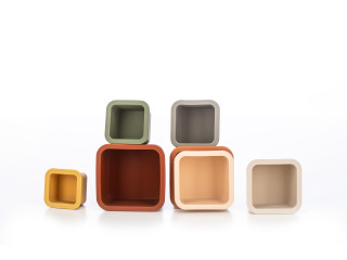 Силиконовый сортер FreeON Башня квадрат, multicolour