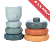 Силіконовий сортер FreeON Вежа ведмедик, multicolour