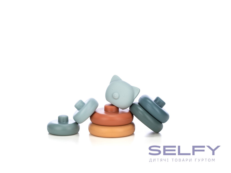 Силіконовий сортер FreeON Вежа ведмедик, multicolour, Фото 4