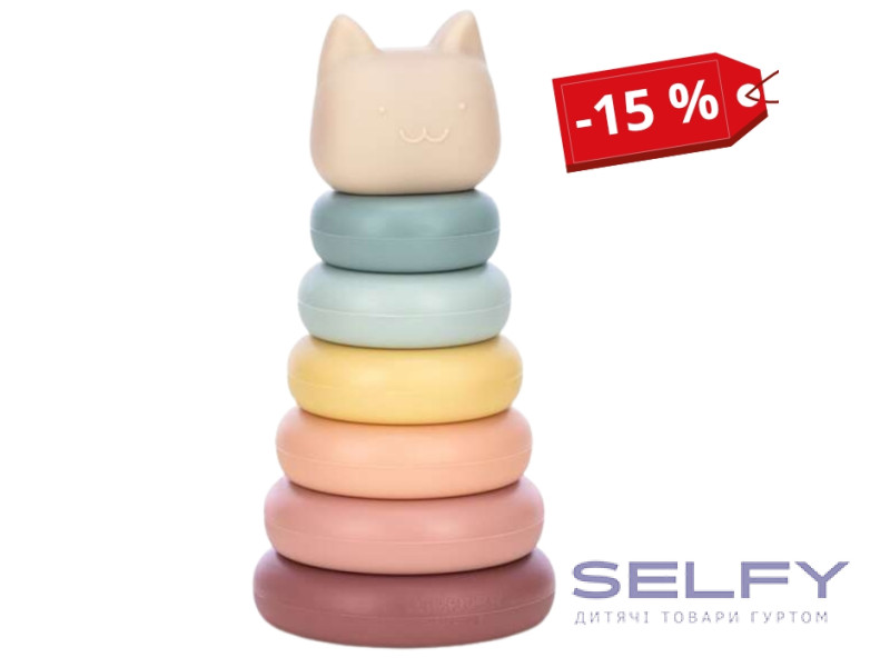 Силиконовый сортер FreeON Башня Kitty, Фото 1
