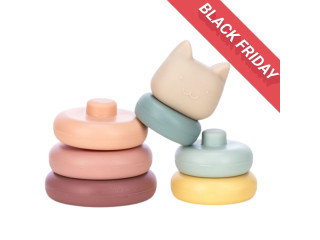 Силіконовий сортер FreeON Вежа Kitty, multicolour