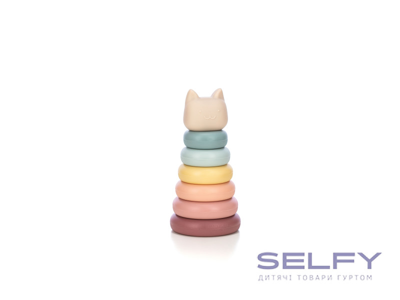 Силіконовий сортер FreeON Вежа Kitty, multicolour, Фото 3