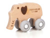 Дерев`яна іграшка FreeON слоник на силіконових колесах, Фото 6