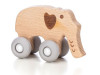 Дерев`яна іграшка FreeON слоник на силіконових колесах, Фото 7