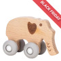 Деревянная игрушка FreeON слоник на силиконовых колесах