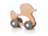 Дерев`яна іграшка FreeON качка на силіконових колесах, Фото 6