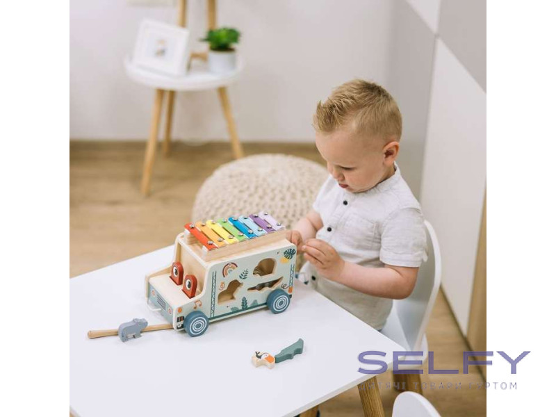 Дерев`яна вантажівка FreeON з ксилофоном, multicolour, Фото 8