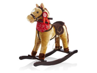 Гойдалка дитяча  FreeON зі сидінням, кінь коричневий