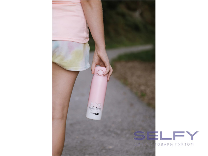 Термопляшка FreeON 480 мл, pink, Фото 4