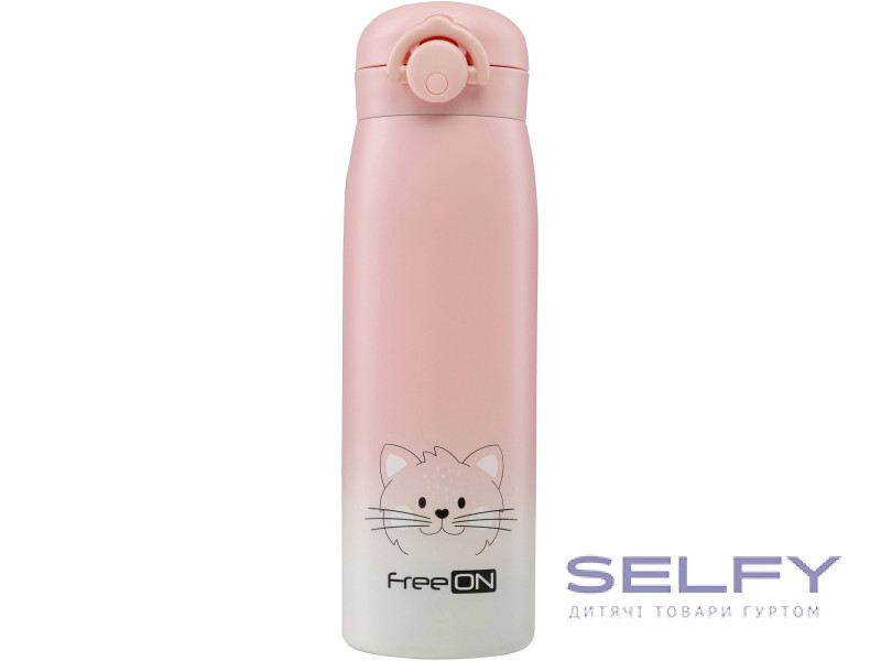 Термопляшка FreeON 480 мл, pink, Фото 1