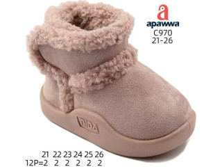 Уггі зимові Apawwa C970 pink 21-26