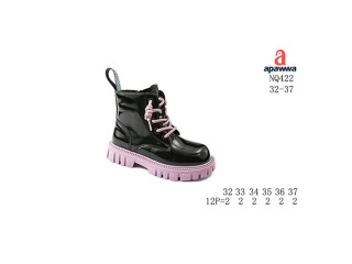 Ботинки детские Apawwa NQ422 black-purple 32-37