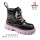 Ботинки детские Apawwa NQ422 black-purple 32-37