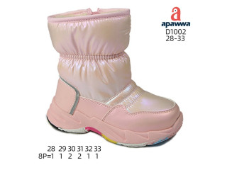 Дутики Apawwa D1002 pink 28-33