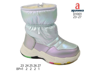 Дутики Apawwa D1001 silver 23-27
