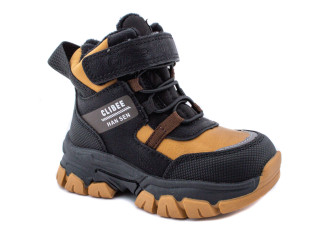 Ботинки детские Clibee HA505 black-camel 22-27