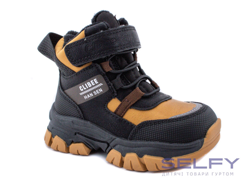 Черевики дитячі Clibee HA505 black-camel 22-27, Фото 1