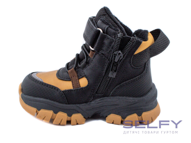 Черевики дитячі Clibee HA505 black-camel 22-27, Фото 3