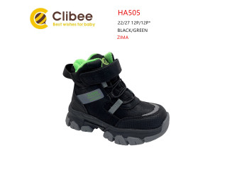 Ботинки детские Clibee HA505 black-green 22-27