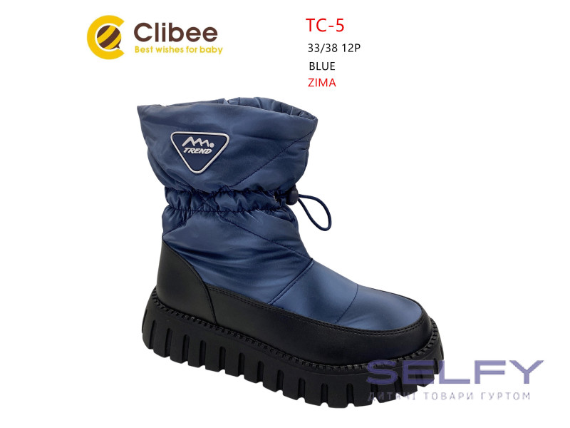 Дутики дитячі Clibee TС-5 blue 33-38, Фото 1