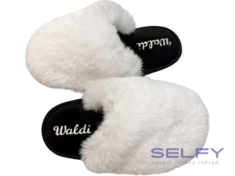 Тапочки Memory Waldi Home 28-37 белый мех, Фото 1