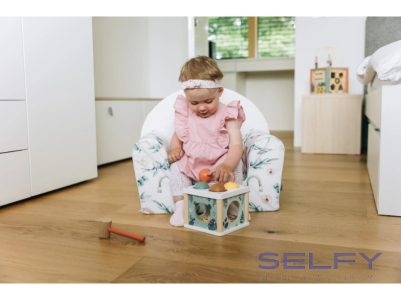 Крісло дитяче Bubaba by FreeON Green Magic, white, Фото 4