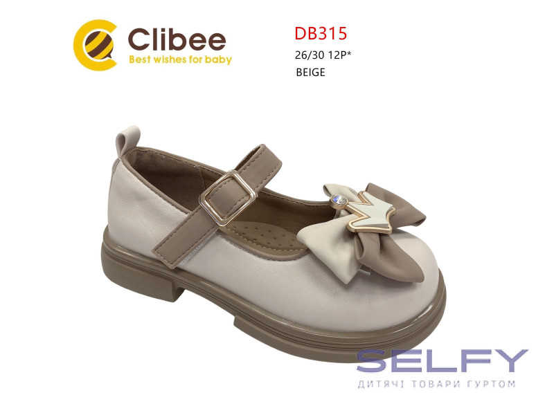 Туфлі дитячі Clibee DB315 beige 26-30, Фото 1