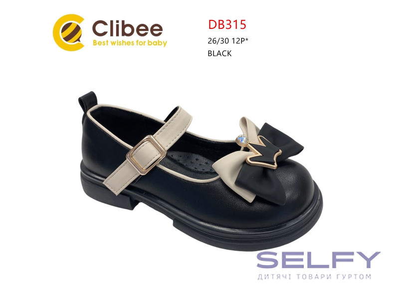 Туфли детские Clibee DB315 black 26-30, Фото 1