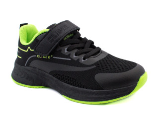 Кросівки дитячі Clibee EC259 black-green 32-37
