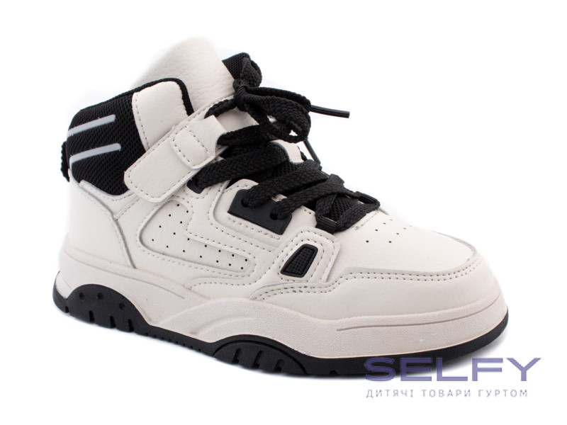Хайтопы детские Apawwa T847 white-black 32-37, Фото 1