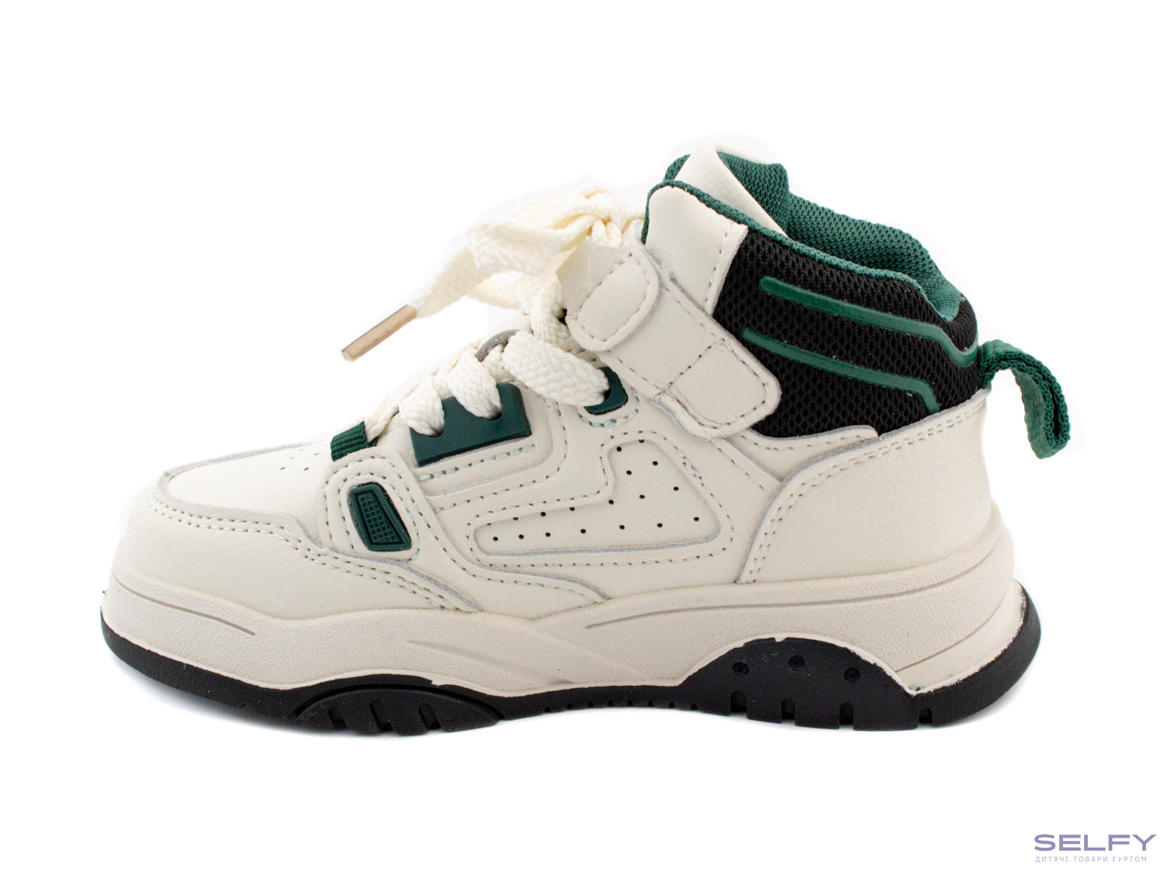 Хайтопы детские Apawwa T847 white-green 32-37, Фото 3