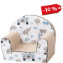 Крісло дитяче Bubaba by FreeON Safari trip, white - beige