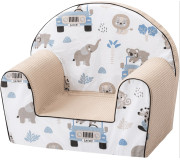 Крісло дитяче Bubaba by FreeON Safari trip, white - beige